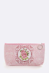 Printed Designed Summer Makeup Pouch Blissfully Beautiful Boutique