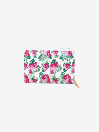 Floral & Leaf Print Fashion Wallet Blissfully Beautiful Boutique