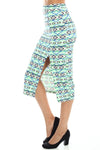 Women's Bohemian Slit Skirt Blissfully Beautiful Boutique